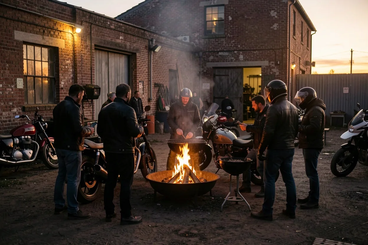 Seizoensbijeenkomst op de binnenplaats van Solvieras