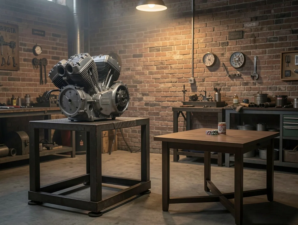 De ontmoeting van motorwerkplaats en poker lounge bij Solvieras